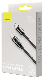 Кабель-зарядка Type-C на Type-C Baseus Display 1м (P10319100112-00) 100W черный