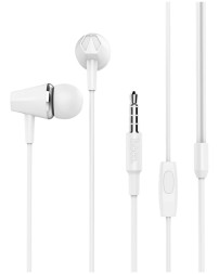 Наушники с микрофоном Hoco M34 1.2м белые