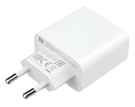  Сетевое зарядное устройство Xiaomi MI 33W Wall Charger 1USB/1USB-C 22.5W (BHR4996GL) белое