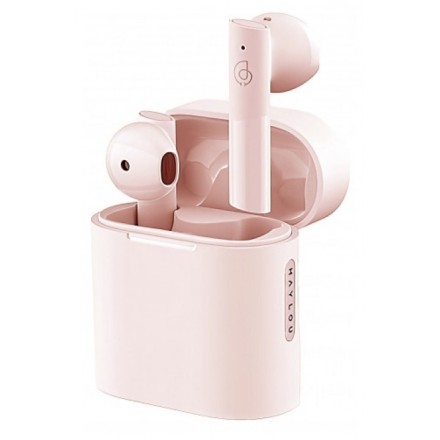  Наушники беспроводные Bluetooth Haylou MoriPods розовые