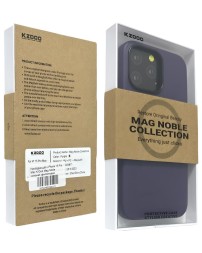 Накладка для i-Phone 15 Pro Max K-Doo Mag Noble кожаная фиолетовая