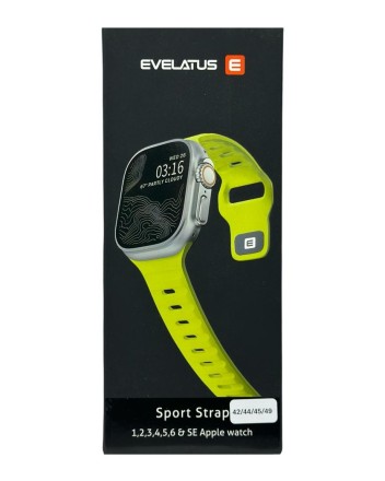  Сменный браслет Evelatus для Apple Watch 42-44-45-49mm салатовый