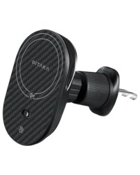 Держатель в воздуховод с беспроводной зарядкой Pitaka Magez Car Mount Pro 2 Qi2 черный