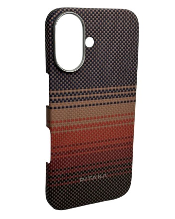  Накладка для i-Phone 16 6.1&quot; Pitaka Tactile Woven case (Sunset)