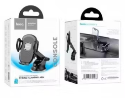 Держатель в автомобиль на торпеду Hoco H9 с зажимом черный