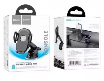  Держатель в автомобиль на торпеду Hoco H9 с зажимом черный