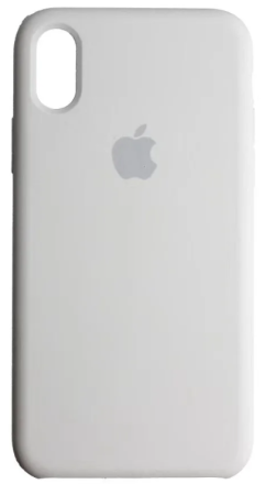  Чехол-накладка i-Phone X/XS Silicone icase №26 серебристо-голубая