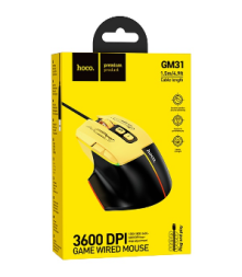 Мышь проводная Hoco GM31 черная
