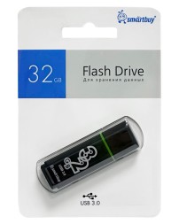 3.0 USB флеш накопитель Smartbuy 32GB Glossy Dark Grey (SB32GBGS-DG)