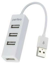 USB-HUB Perfeo 4 Port, (PF-HYD-6010H White) белый