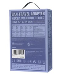 Сетевое зар. устр. Remax RP-U106 1USB/2C 140W серое