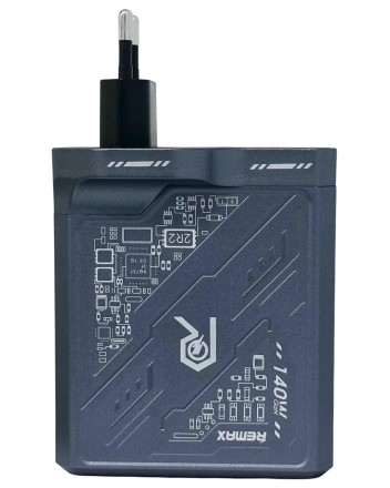  Сетевое зар. устр. Remax RP-U106 1USB/2C 140W серое