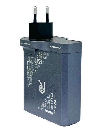  Сетевое зар. устр. Remax RP-U106 1USB/2C 140W серое