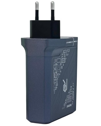  Сетевое зар. устр. Remax RP-U106 1USB/2C 140W серое