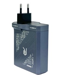 Сетевое зар. устр. Remax RP-U106 1USB/2C 140W серое