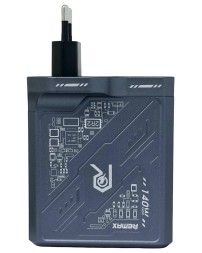Сетевое зар. устр. Remax RP-U106 1USB/2C 140W серое