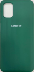 Накладка для Samsung Galaxy S20+ Silicone cover без логотипа зеленая