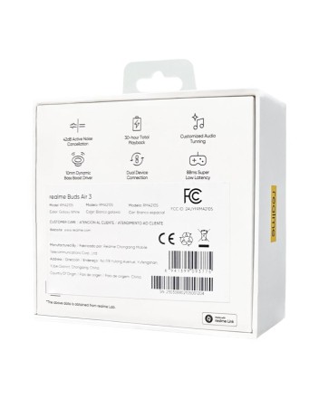  Беспроводные наушники TWS Realme Buds Air 3 BT5.3/30mAh/4ч белые