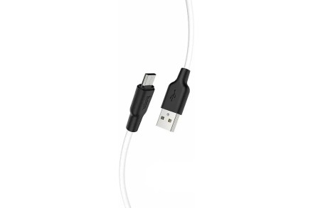 Usb Кабель-зарядка Micro Hoco X21 Plus Silicone 2.4A 1м мягкий силиконовый белый