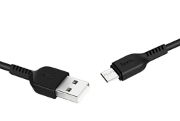 Usb Кабель-зарядка Type-C Hoco X20 Flash 3A 3м силиконовый черный