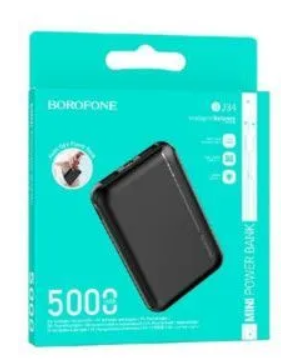  Powerbank Borofone BJ34 5000mAh 2USB 2A черный