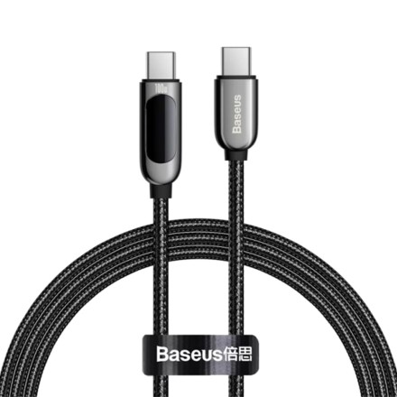  Кабель-зарядка Type-C на Type-C Baseus Display 2м (CATSK-C01) 100W черный