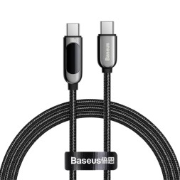 Кабель-зарядка Type-C на Type-C Baseus Display 2м (CATSK-C01) 100W черный