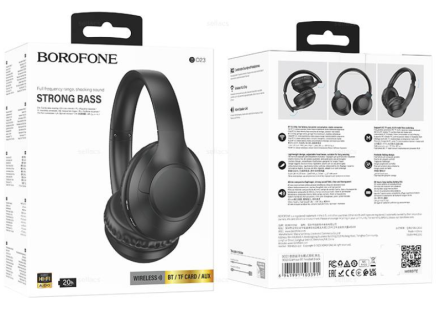  Стереонаушники Bluetooth Полноразмерные Borofone B023 V5.0/20ч черный