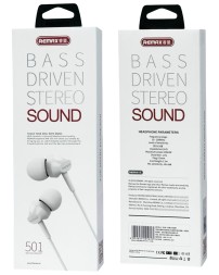 Стереонаушники с микрофоном Remax RM-501 белые