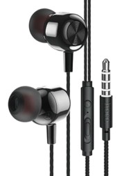 Наушники с микрофоном Hoco M87 1.2м черные