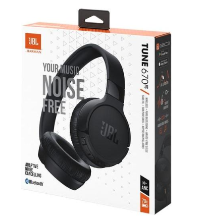  Стереонаушники Bluetooth Полноразмерные JBL T670NC черные