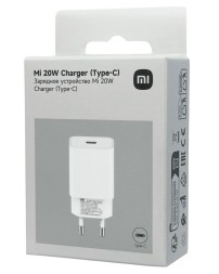 Сетевое зарядное устройство Xiaomi MI 20W Charger 1USB-C 20W (BHR4927GL) белое