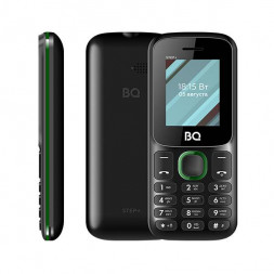 Мобильный телефон BQ Step+ (BQ-1848) 1.77&quot;/128x160/600mAh/2G/MicroSD до 32GB/FM черно-зеленый