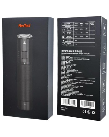  Фонарик NexTool Mini Tactical Flashlight 1200lm IPX4 (NE20069) черный