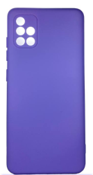 Накладка для Samsung Galaxy A51 Silicone cover без логотипа лаванда