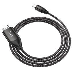 Кабель-переходник Hoco UA16 Type-C (папа) на HDMI 4K (папа) 2м чёрный