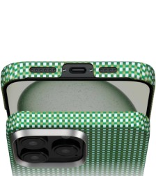 Накладка для i-Phone 16 Pro Max 6.9" Pitaka Ultra Slim case зеленая (Forest green)