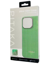 Накладка для i-Phone 16 Pro Max 6.9&quot; Pitaka Ultra Slim case зеленая (Forest green)