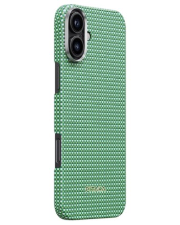  Накладка для i-Phone 16 6.1&quot; Pitaka Ultra Slim case зеленая (Forest green)