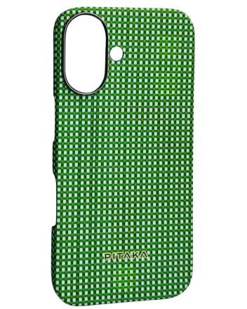  Накладка для i-Phone 16 6.1&quot; Pitaka Ultra Slim case зеленая (Forest green)