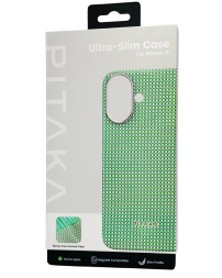 Накладка для i-Phone 16 6.1&quot; Pitaka Ultra Slim case зеленая (Forest green)
