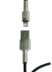 Usb Кабель-зарядка Lightning Baseus Cafule Metal 2м (CALJK-B01) черный