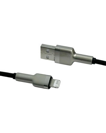  Usb Кабель-зарядка Lightning Baseus Cafule Metal 2м (CALJK-B01) черный