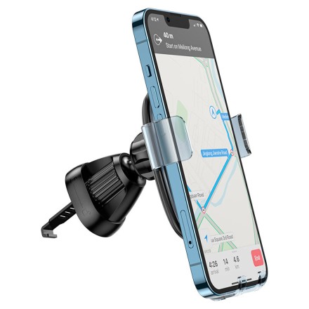  Держатель в автомобиль в воздуховод Hoco H7 с зажимом черный