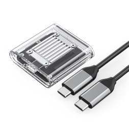 Внешний корпус для SSD M.2 NVMe 2230 Orico TC20-M2 10Gbps USB-C прозрачный