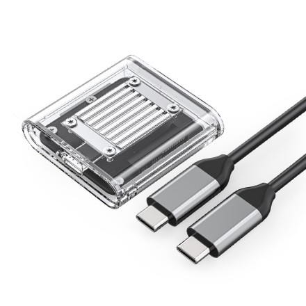  Внешний корпус для SSD M.2 NVMe 2230 Orico TC20-M2 10Gbps USB-C прозрачный