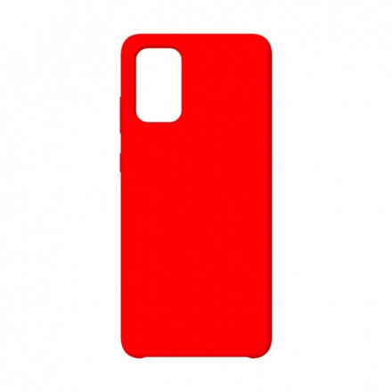 Накладка для Samsung Galaxy A02S Silicone cover без логотипа красная