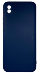 Накладка для Xiaomi Redmi 9А Silicone cover без логотипа синяя