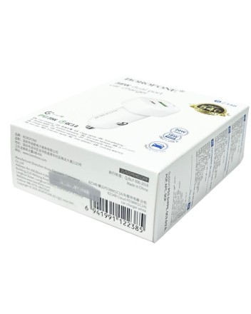  Автомобильное заряд. устр. Borofone BZ34B 1USB/1C 18W/20W белое