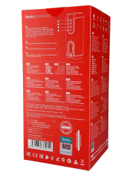 Bluetooth колонка Hoco BS48 BT5.1/1200mAh/4ч/TF/FM красная